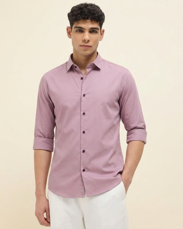 Men's Colorful Casual Cotton Shirt Regular Fit